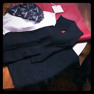 Zara xl black&white w. Coût-outs front & arms